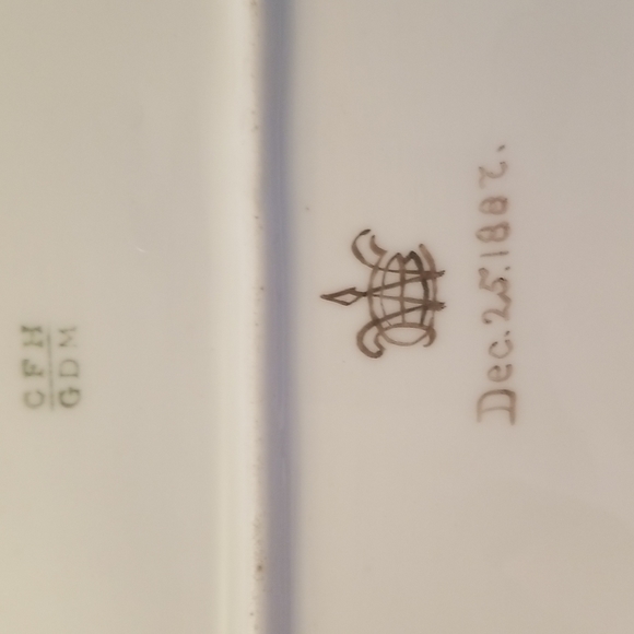 C.F.H PLATE DEC.25TH 1887 - Picture 7 of 9